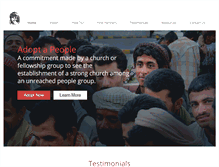 Tablet Screenshot of adopt-a-people.org